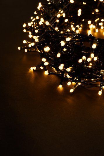 LED гірлянда 300 діодів золотий, 14м + 3м 9582 фото