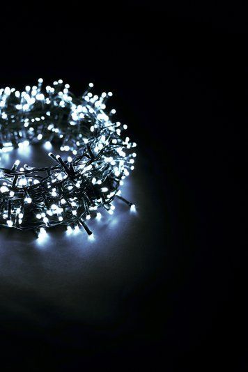LED гірлянда 300 діодів золотий - білий, 14м + 3м 9583 фото